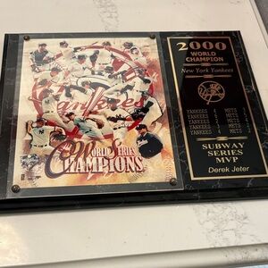 New York Yankees 2000 World Series Champions Plaque